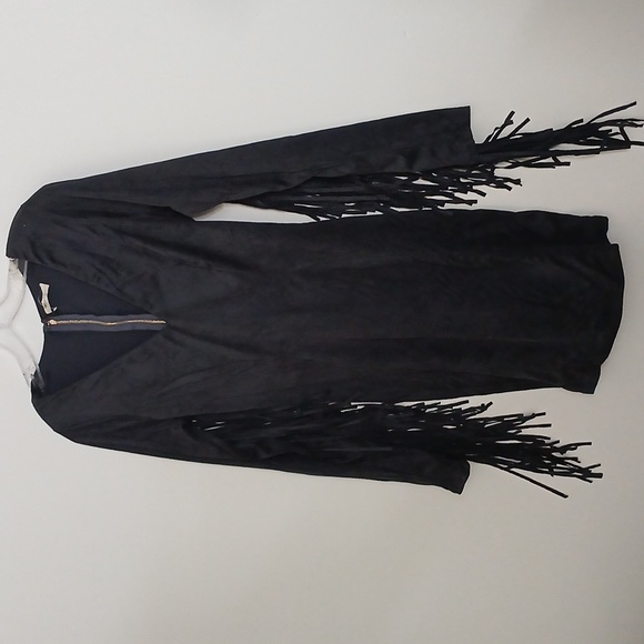 Love Culture Midi V Neck Boho Festival Cowgirl Sexy Fringe Sleeve Dress - Picture 2 of 16